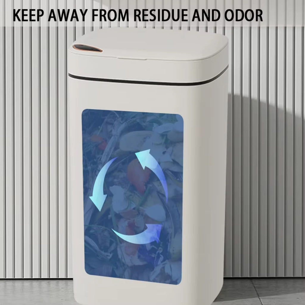 16L Smart Sensor Trash Can with Automatic Lid – Waterproof Waste Bin for Kitchen & Bathroom