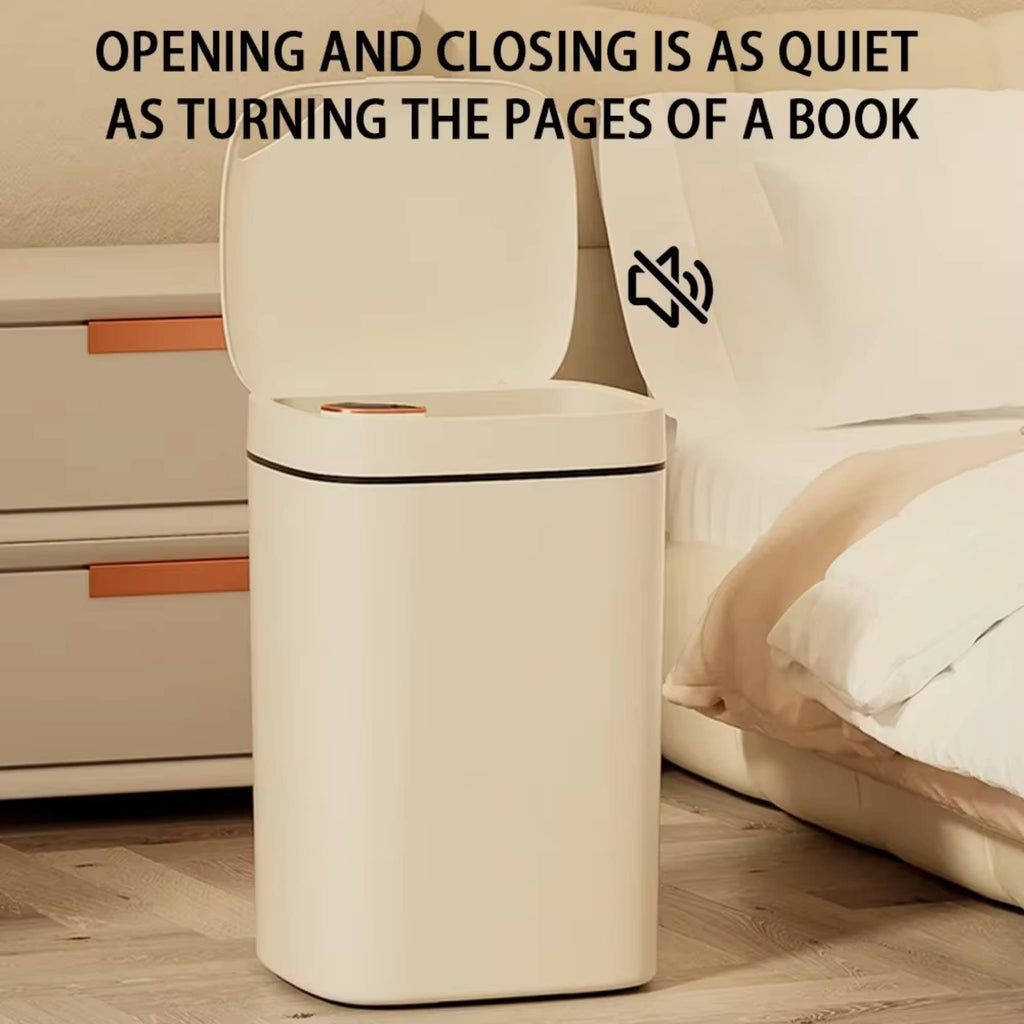 16L Smart Sensor Trash Can with Automatic Lid – Waterproof Waste Bin for Kitchen & Bathroom