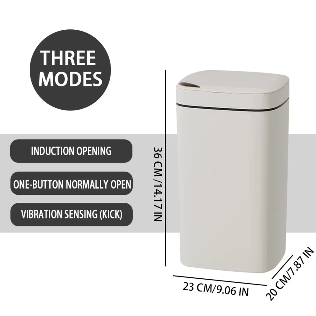 16L Smart Sensor Trash Can with Automatic Lid – Waterproof Waste Bin for Kitchen & Bathroom
