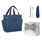1L Electric Heated Lunch Box with Stainless Steel Food Container for Office, Home & Travel