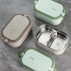 1L Electric Heated Lunch Box with Stainless Steel Food Container for Office, Home & Travel