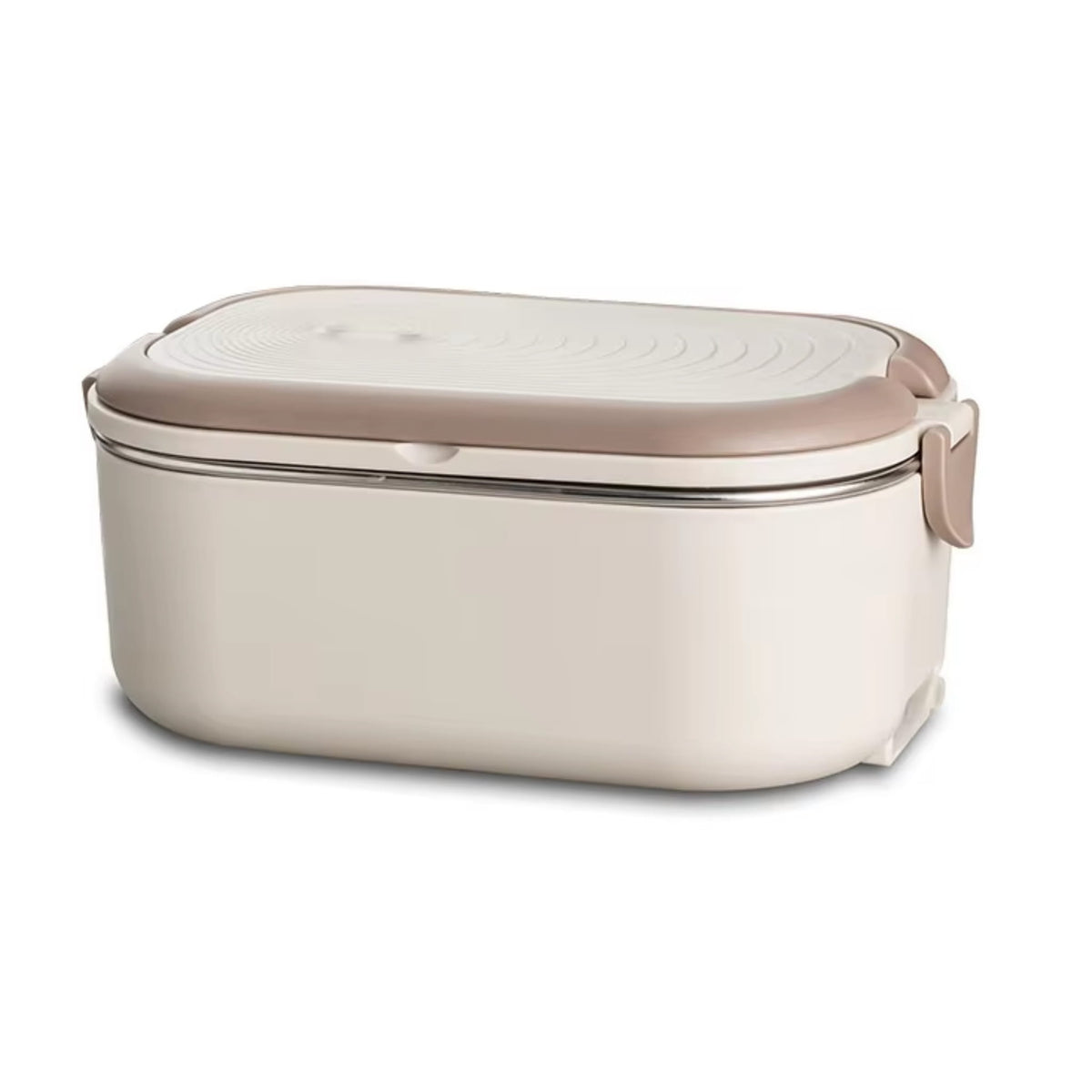 1L Electric Heated Lunch Box with Stainless Steel Food Container for Office, Home & Travel