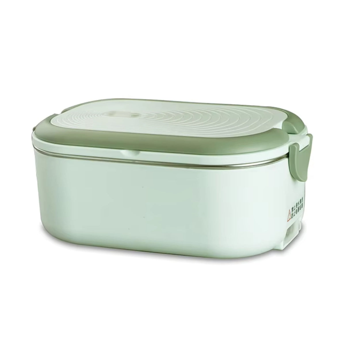 1L Electric Heated Lunch Box with Stainless Steel Food Container for Office, Home & Travel