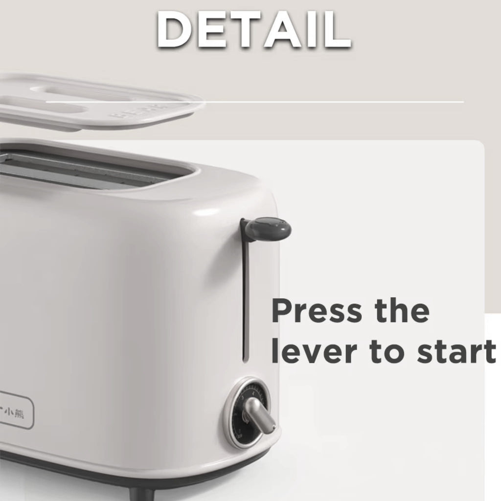 2-Slice Automatic Bread Toaster with Adjustable Browning Control for Breakfast Green color
