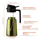 2-in-1 Olive Oil Sprayer & Dispenser 470ml Glass Bottle for Cooking