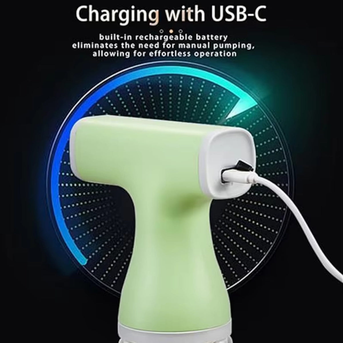 2-in-1 USB-C Rechargeable Electric Oil Sprayer & Dispenser 260ml for Cooking & BBQ