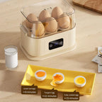 200W Electric Egg Cooker & Steamer with Timer for Quick Breakfast