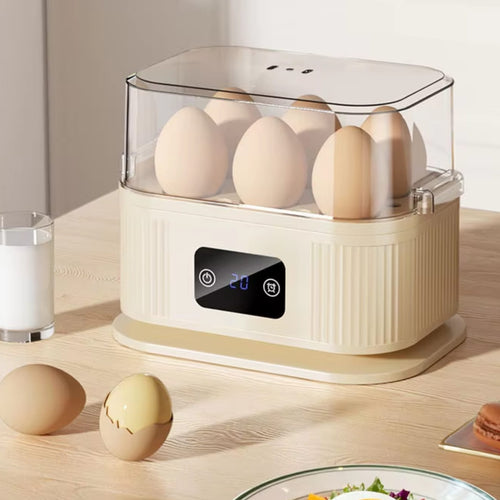 200W Electric Egg Cooker & Steamer with Timer for Quick Breakfast
