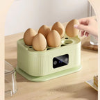 200W Electric Egg Cooker & Steamer with Timer for Quick Breakfast