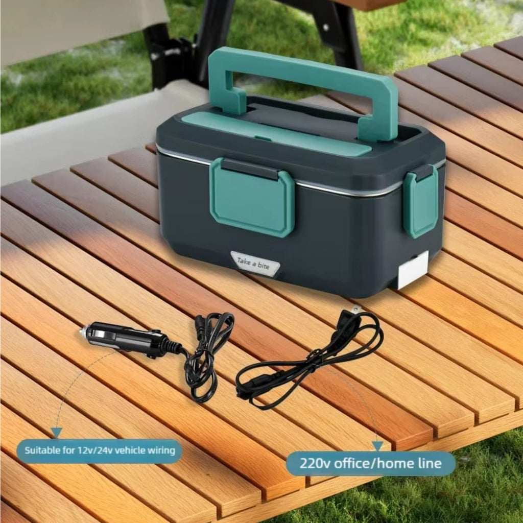 3.5L Electric Heated Lunch Box 90W Fast Heating Food Warmer for Home, Office & Car