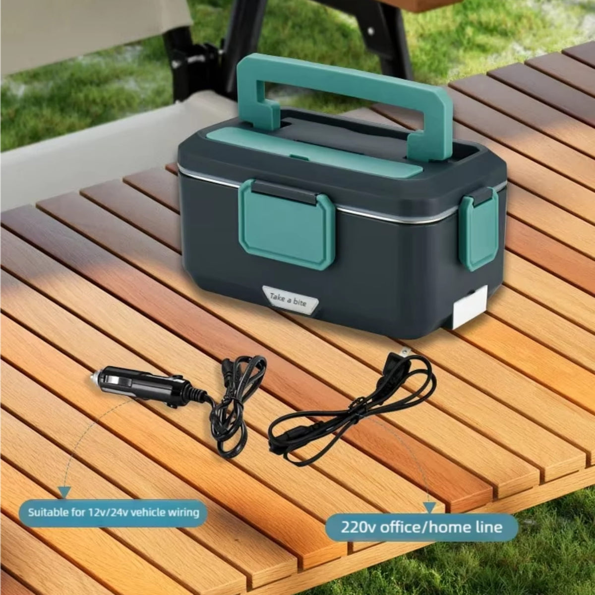 3.5L Electric Heated Lunch Box 90W Fast Heating Food Warmer for Home, Office & Car