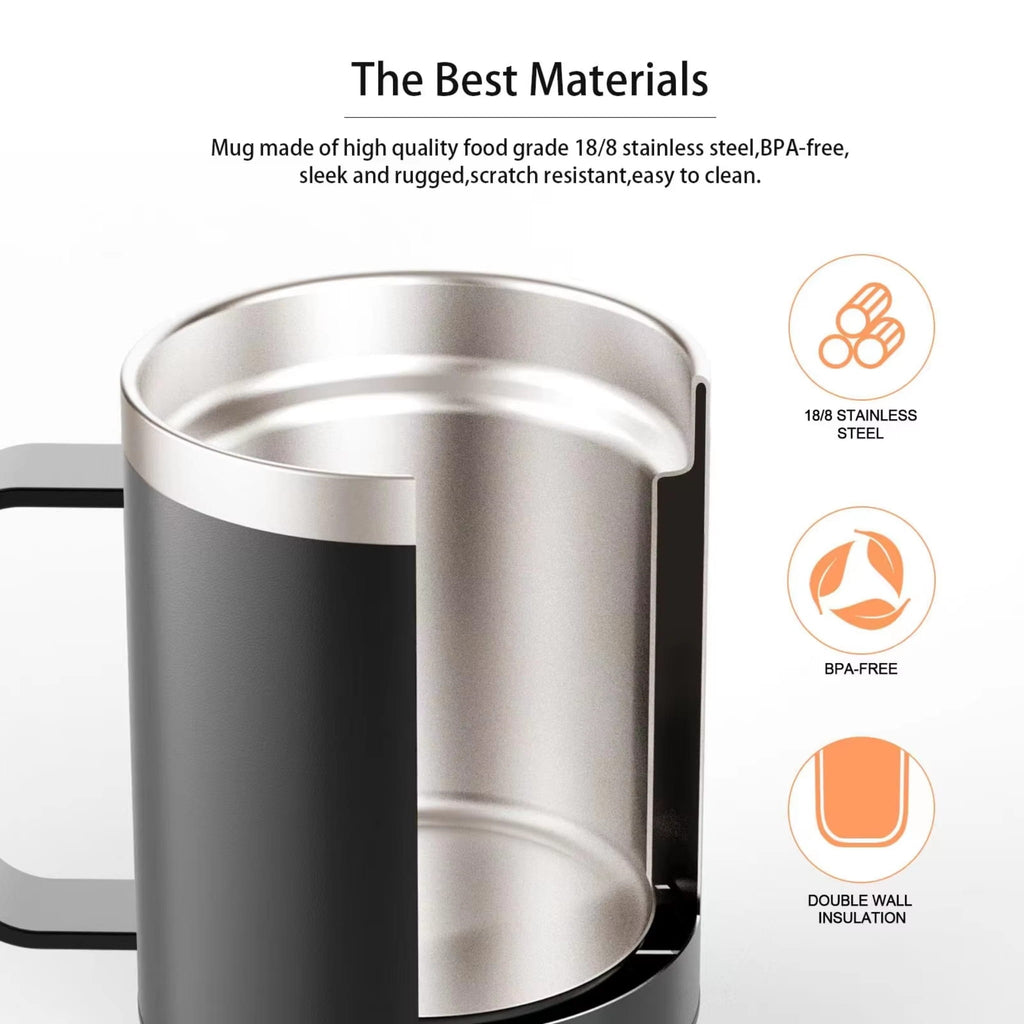 350ml USB Heated Coffee Mug with Smart Cup Warmer for Travel & Office