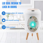 10L Automatic Smart Trash Can with Motion Sensor Lid for Kitchen, Bathroom & Bedroom