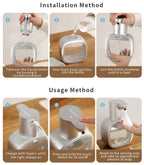 500ml Automatic Foam Soap Dispenser with Touchless Sensor & Rechargeable Design