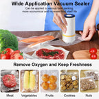 Rechargeable Automatic Vacuum Sealer with Electric Air Pump for Food Storage Bags1