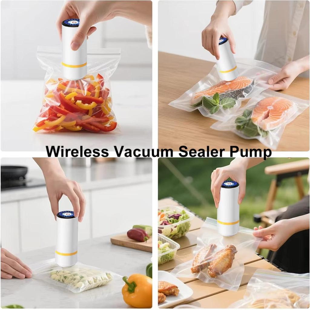 Rechargeable Automatic Vacuum Sealer with Electric Air Pump for Food Storage Bags1