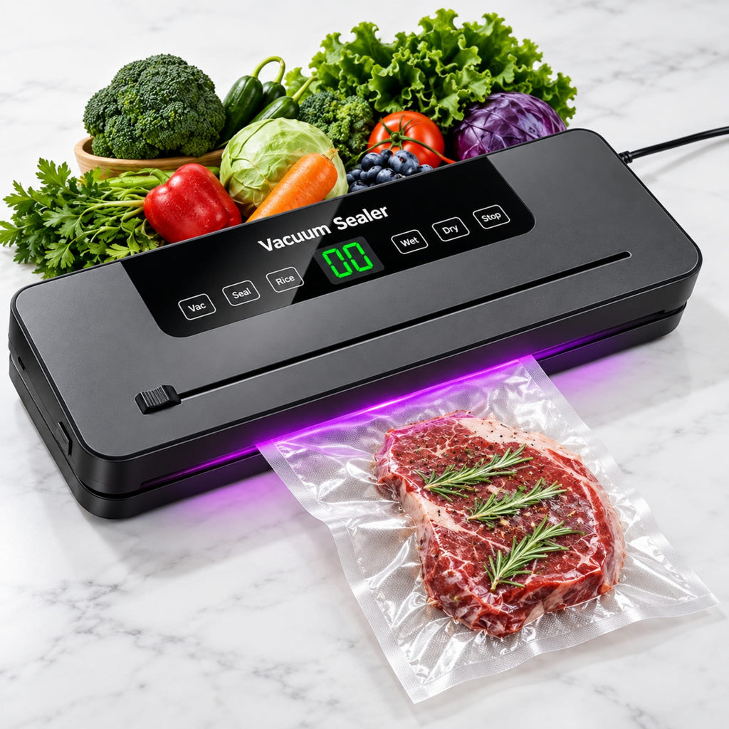 Food Vacuum Sealer Machine with Built-in Cutter & 5 Sealing Modes