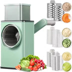 Manual Vegetable Cutter, Slicer, Grater & Shredder for Kitchen Prep 4-in-1