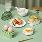 Mini Electric Egg Steamer & Cooker with Auto Shut-Off for Breakfast