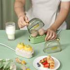 Mini Electric Egg Steamer & Cooker with Auto Shut-Off for Breakfast