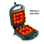 Portable Electric Sandwich Maker with Non-Stick Plates for Breakfast, Waffles & Toast