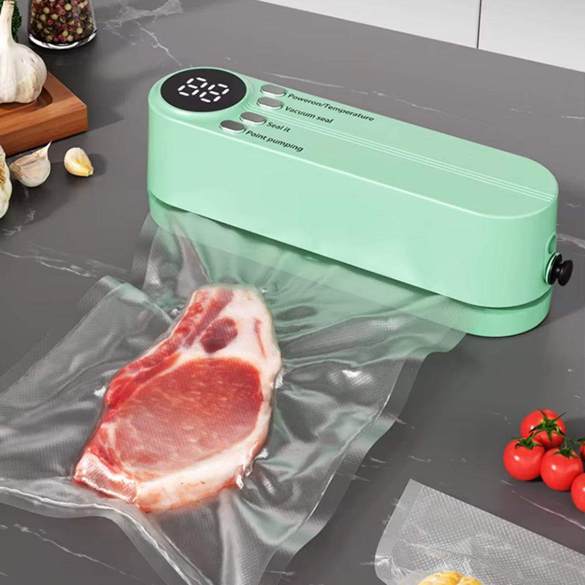 Portable Mini Vacuum Sealer Machine for Food Packaging & Fresh Storage