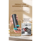 Rechargeable Electric Salt & Pepper Grinder with Adjustable Coarseness