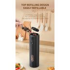 Rechargeable Electric Salt & Pepper Grinder with Adjustable Coarseness