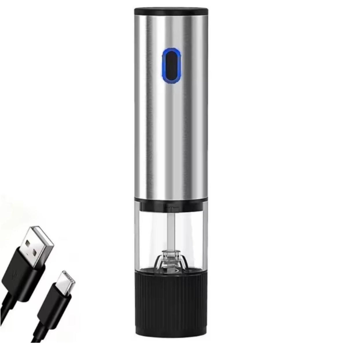 Rechargeable Electric Salt & Pepper Grinder with Adjustable Coarseness
