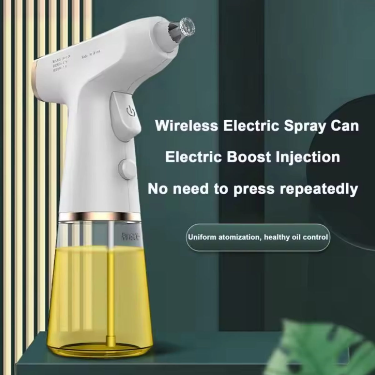 USB Rechargeable Electric Oil Sprayer for Cooking, BBQ & Kitchen Use