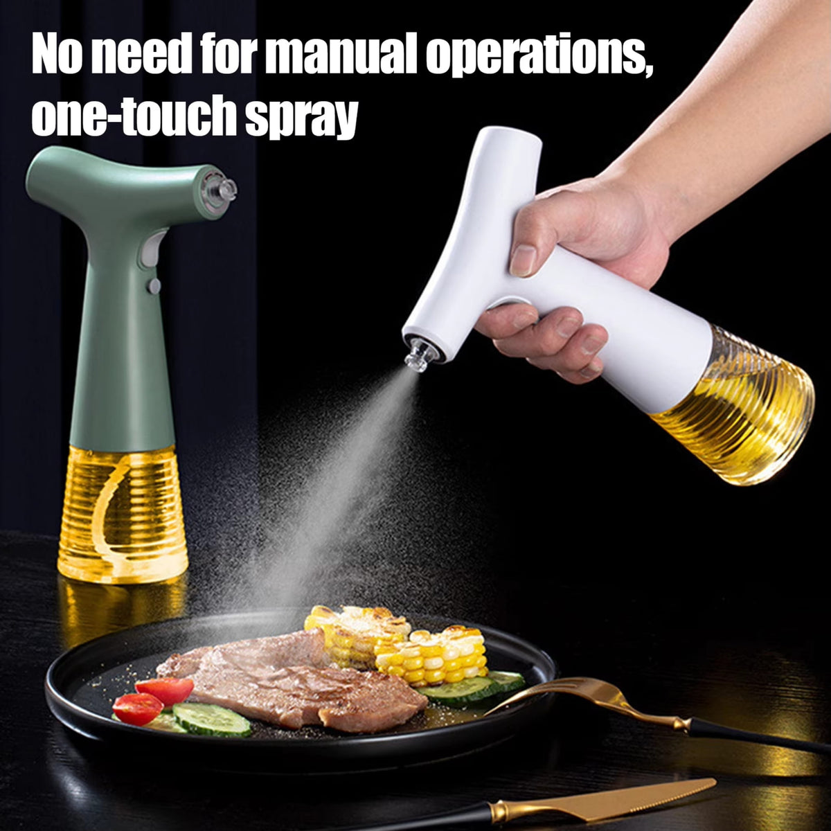 USB Rechargeable Electric Oil Sprayer for Cooking, BBQ & Kitchen Use