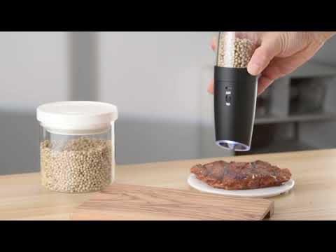 USB Rechargeable Electric Salt & Pepper Grinder with Adjustable Coarseness & Large Capacity