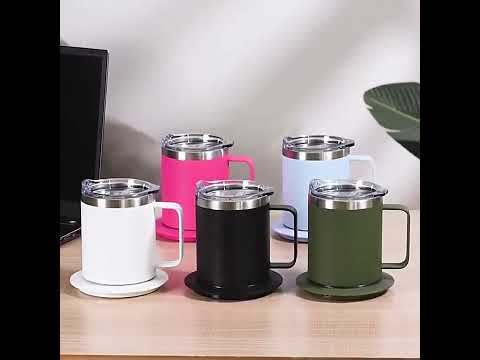 350ml USB Heated Coffee Mug with Smart Cup Warmer for Travel & Office