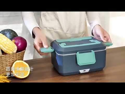 3.5L Electric Heated Lunch Box 90W Fast Heating Food Warmer for Home, Office & Car